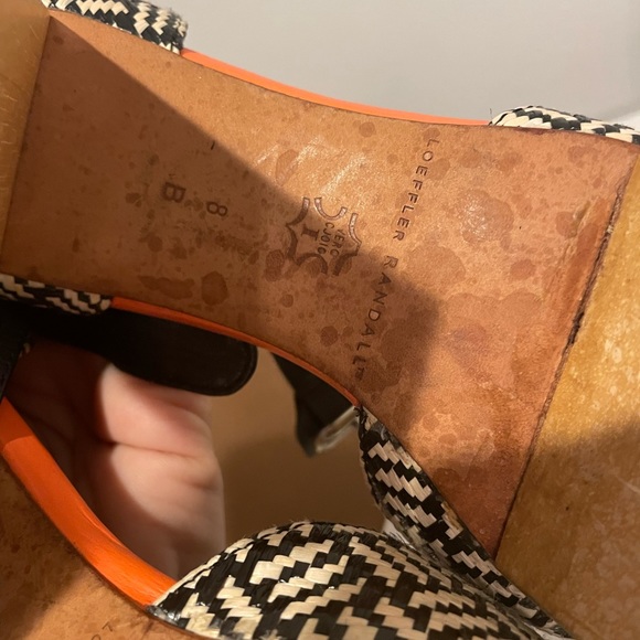 Loeffler Randall woven platform shoes heels size 8 - Picture 7 of 7